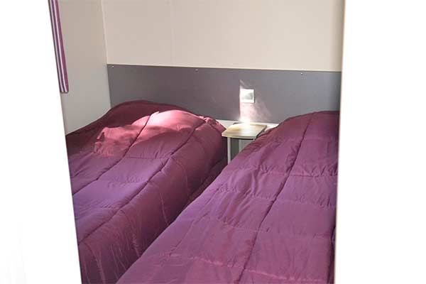 chambre petits lits mobil home cayuga
